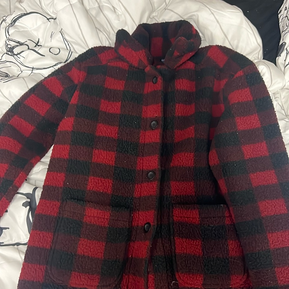 Red Plaid Coat